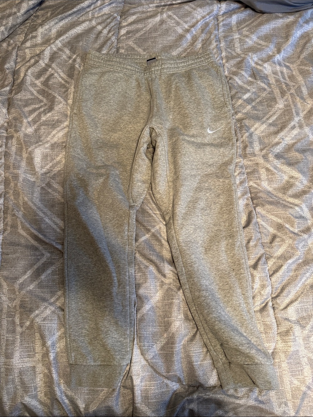 Nike Kids Heather Gray Jogger Sweatpants